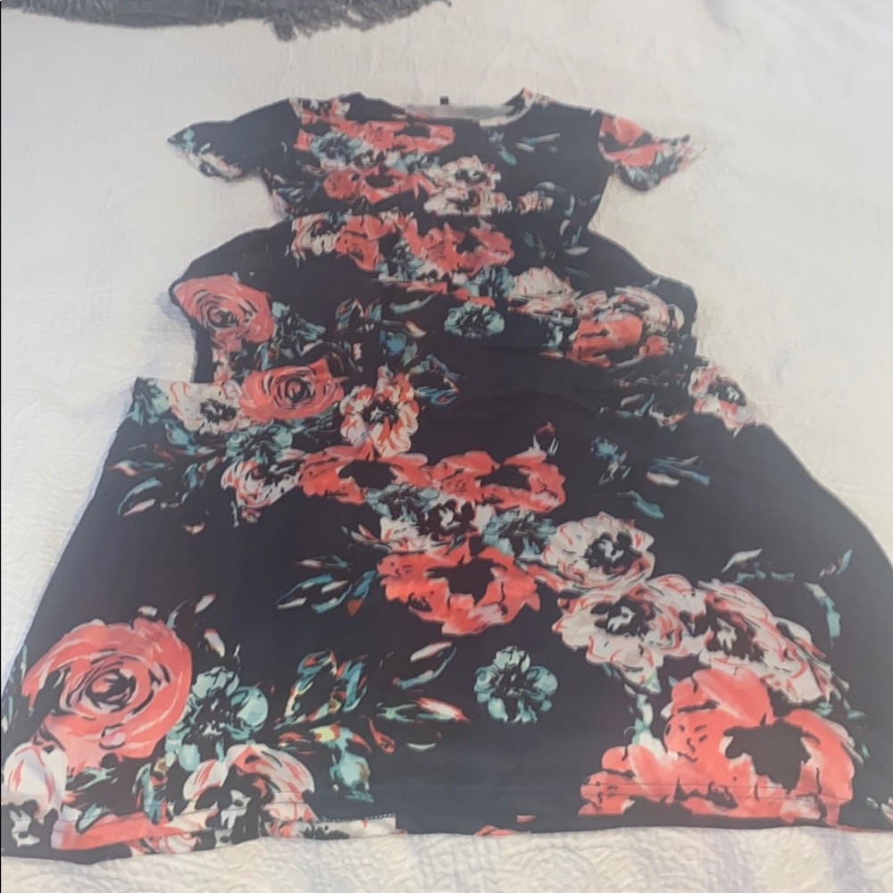 Navy Floral Maxi Dress